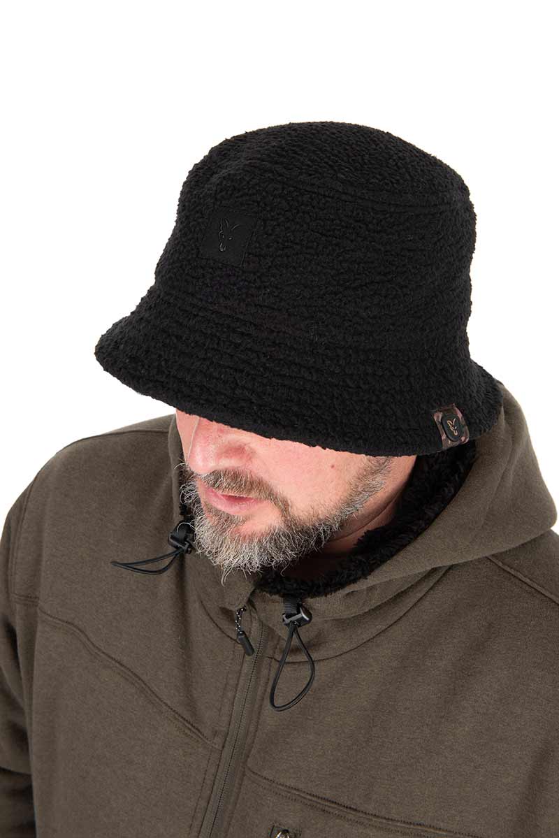 Bucket hat, Fleece, Schwarz, Outdoor, Hut