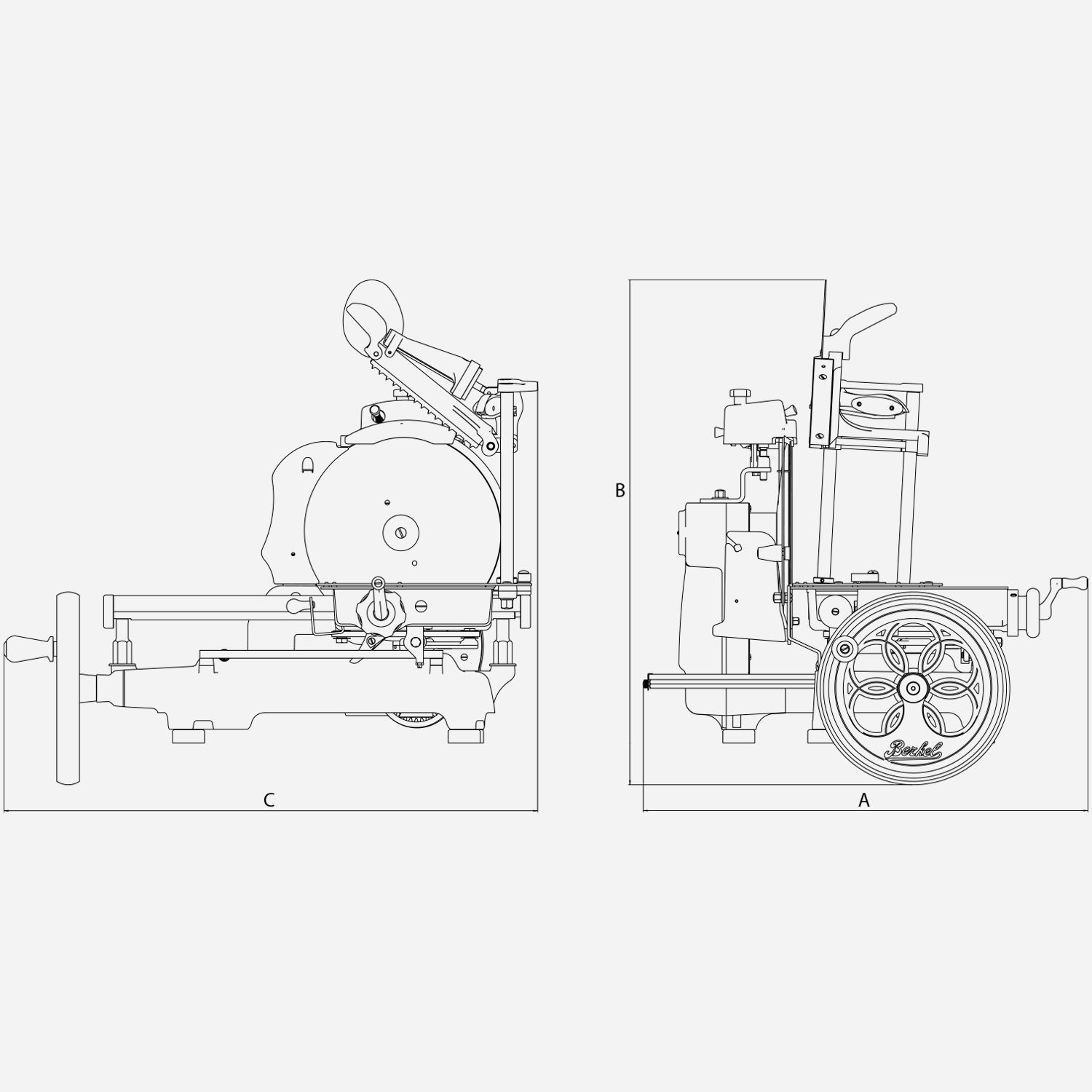 Schematic, Zeichnung, Maschine, Ventilierte, Rad