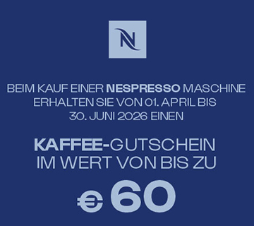 Kaffeemaschine, Nespresso, Kaffee, Gutschein, 60 Euro, Kaffeemaschine, Nespresso, Gutschein, Ware, Design