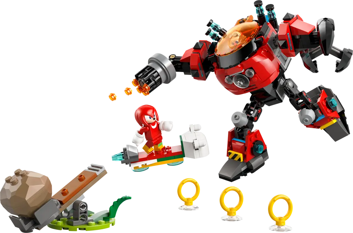 Knuckles vs. Dr. Eggmans Egg Crusher Mech