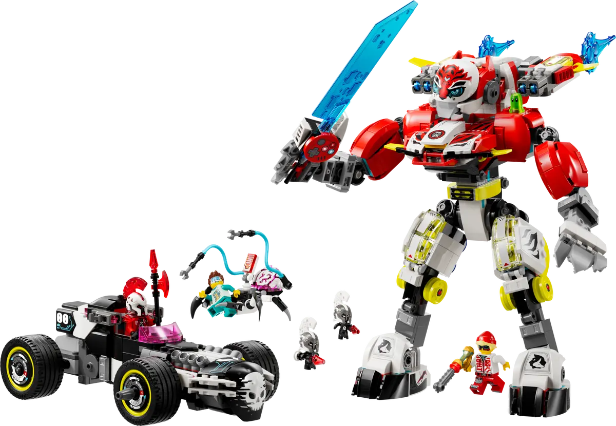 Coopers Tiger-Mech und Zeros Hot Rod Auto Coopers Tiger-Mech und Zeros Hot Rod Auto