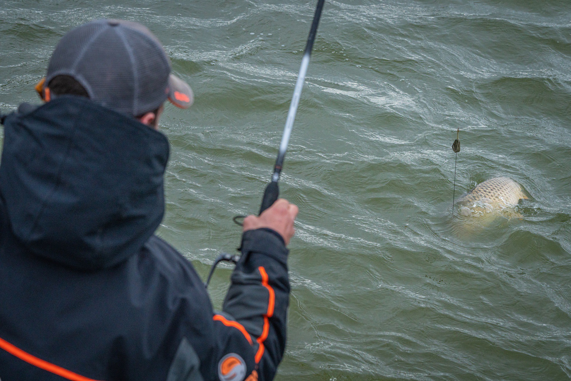 Fischen, Im Freien, Wasser, Mantel, Person