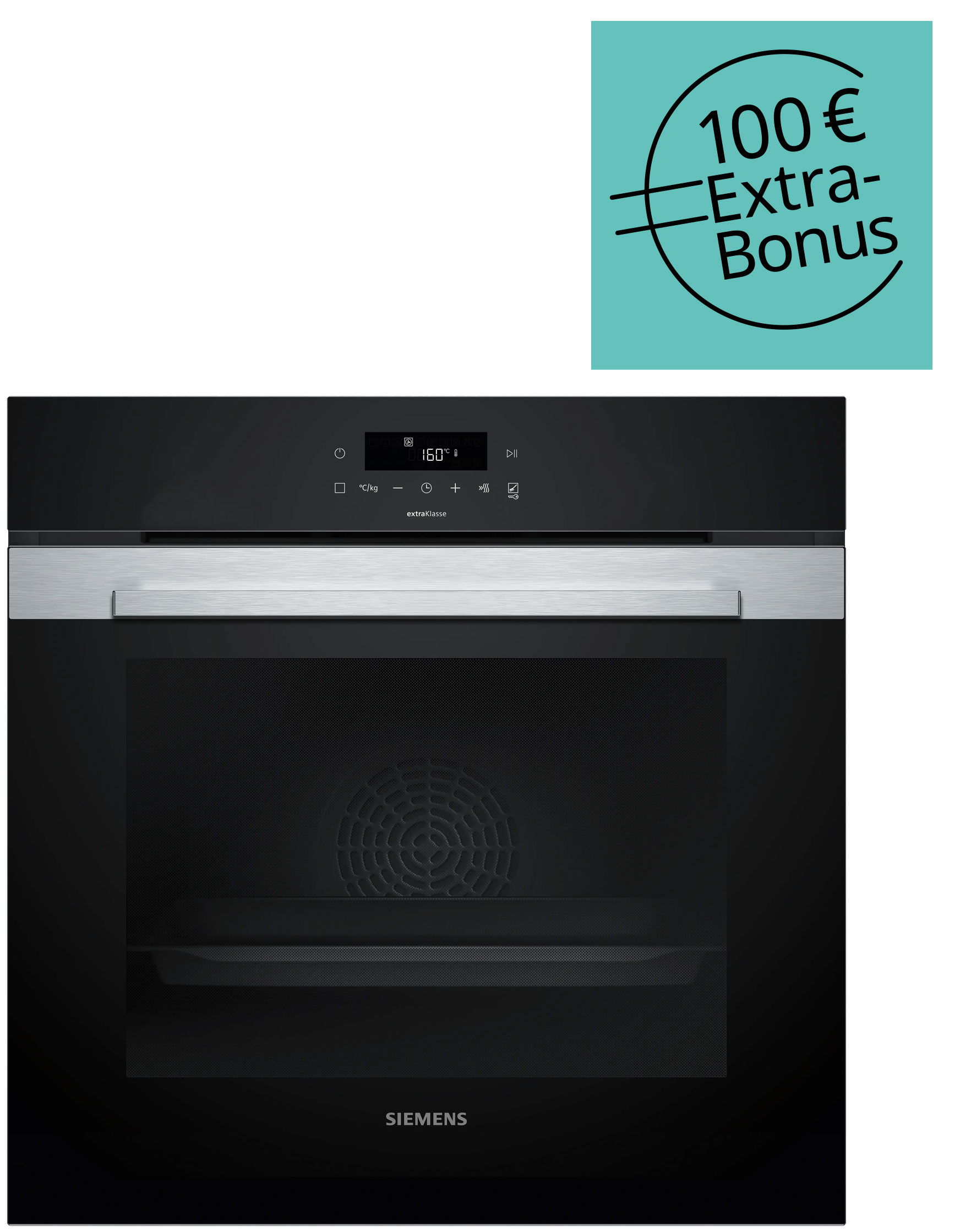 Backofen, Einbauofen, Ceranfeld, Schwarz, Siemens
