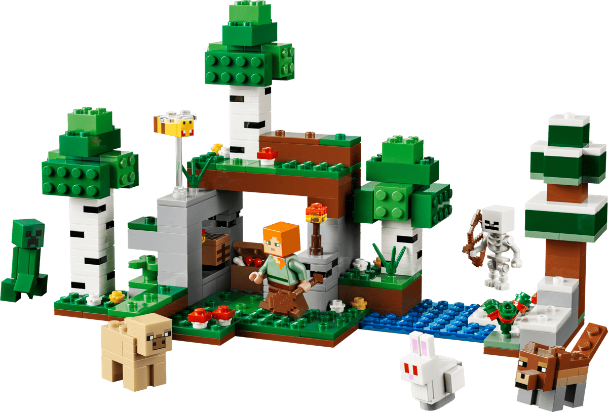 Lego, Bauwerk, Waldszene, Garten, Tierfigur