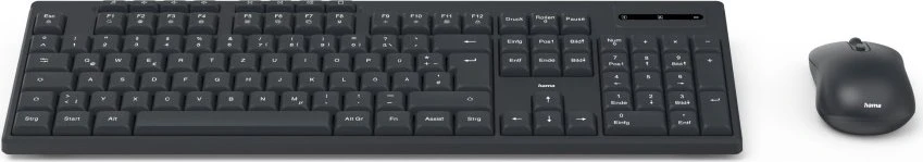 Funktastatur mit Maus WKM-200, kabellos, 8 Media-Tasten, schwarz