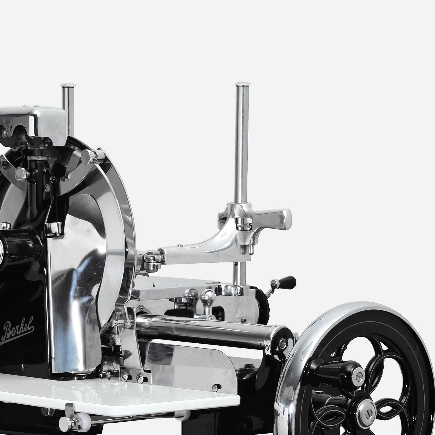 Nähmaschine, Metall, Bleigrau, Rundes Rad, Handrad