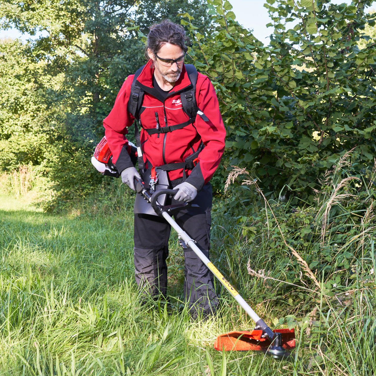 gartenpflege, motorharke, rasenmäher, anbaugerät, outdoor-werkzeug