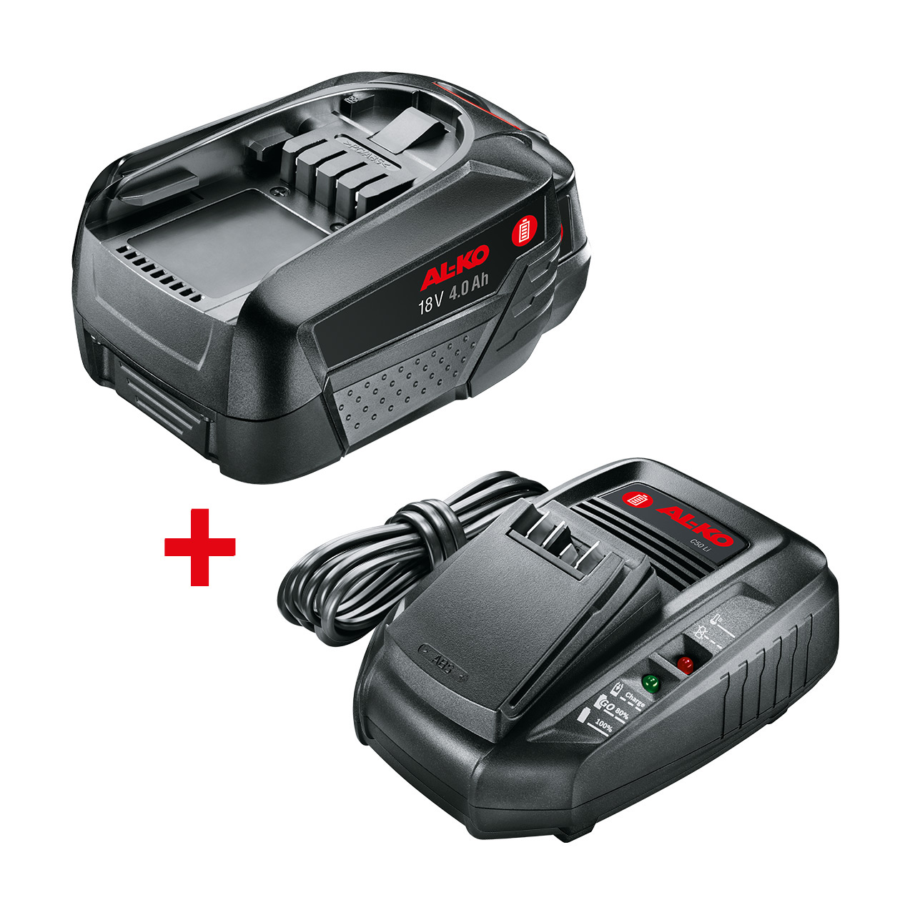 18V Set: 4,0Ah Akku + 3A Ladegerät 18V Set: 4,0Ah Akku + 3A Ladegerät