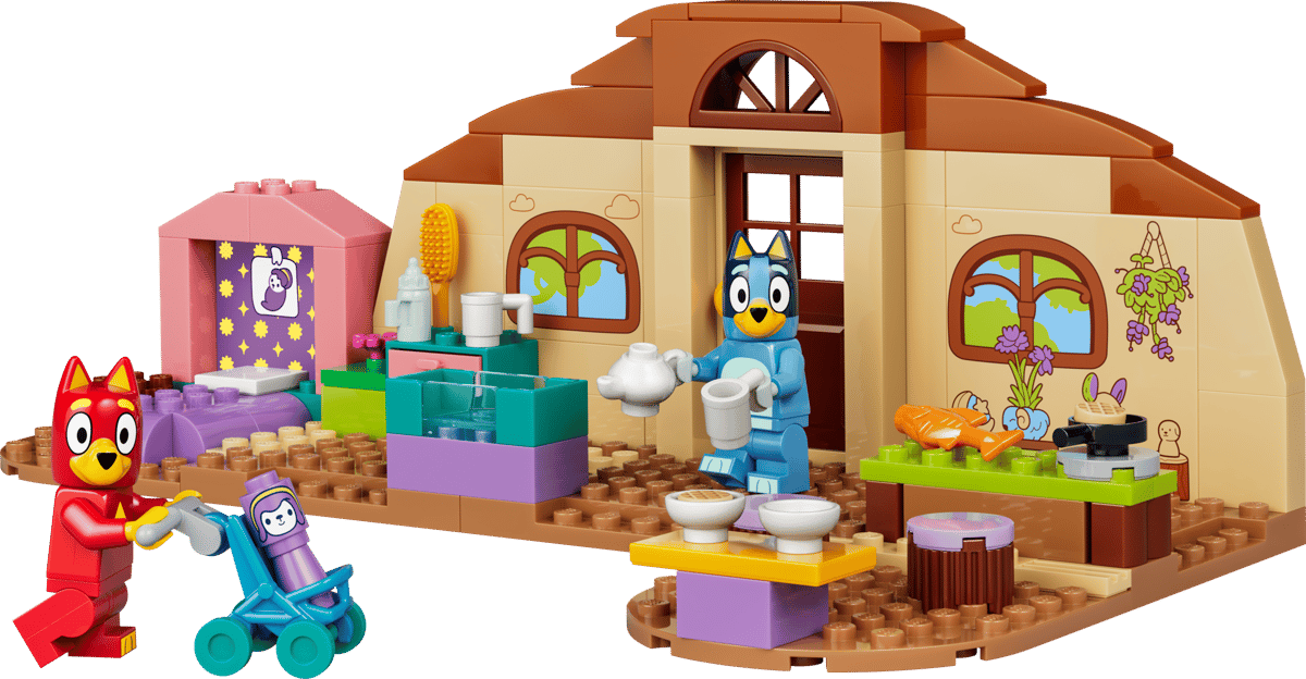 Lego, Wohnhaus, Küche, Tierfigur, Puppe