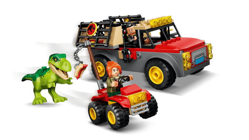 lego, dinosaur, truck, quad, minifigur