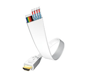 PREMIUM HDMI FLAT WEISS 3m PREMIUM HDMI FLAT WEISS 3m