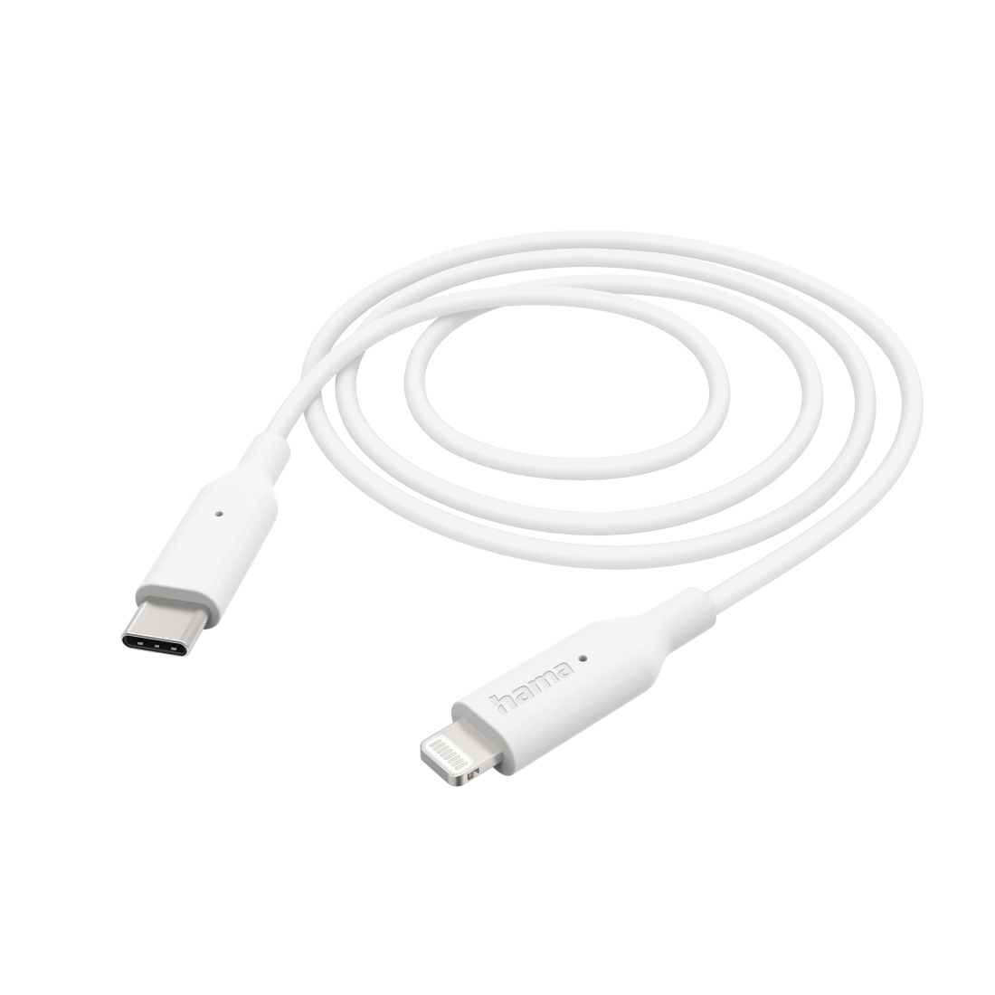 Ladekabel, USB-C - Lightning, 1 m, Weiß (201598) Ladekabel, USB-C - Lightning, 1 m, Weiß (201598)