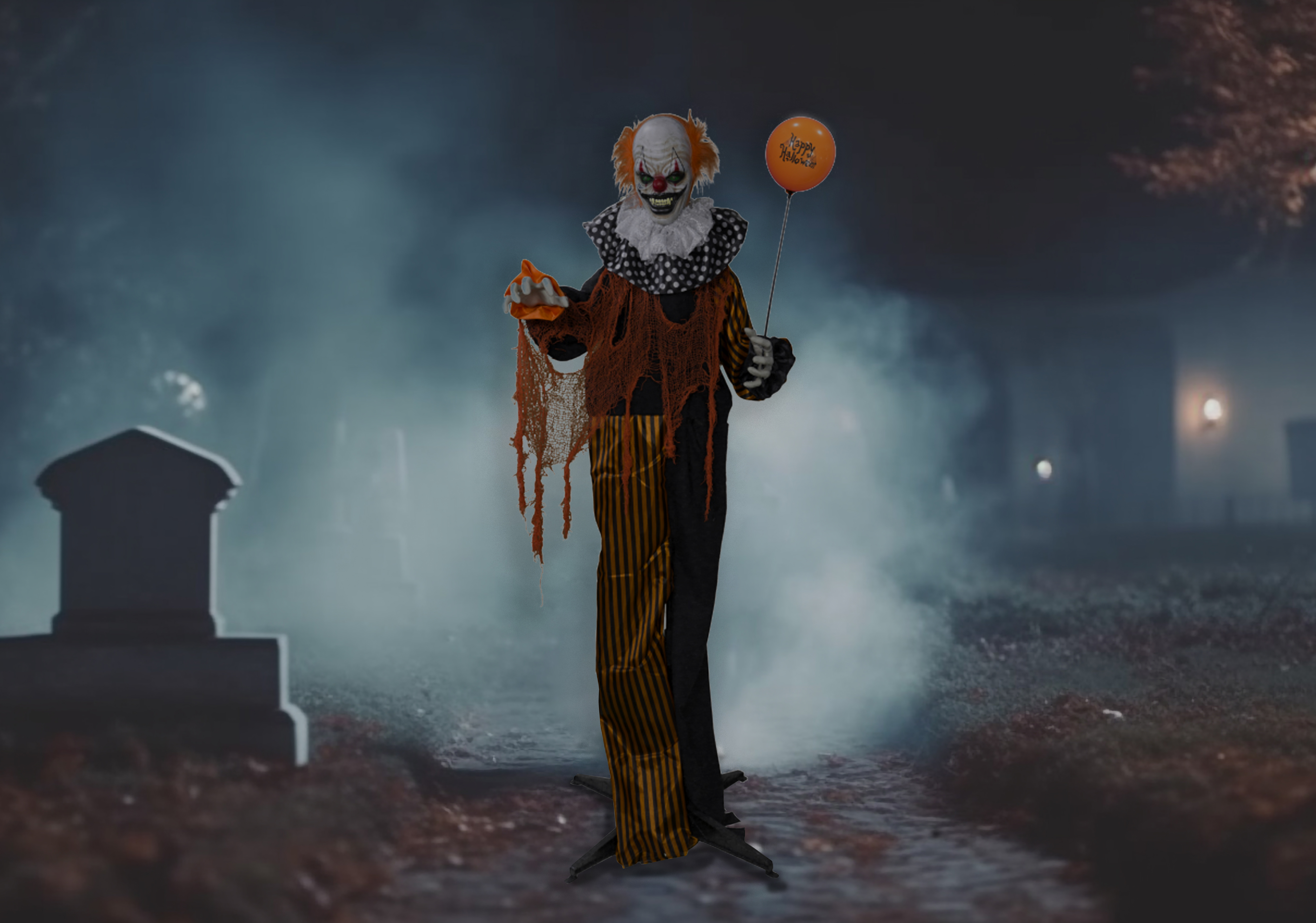 Stehender animierter Clown