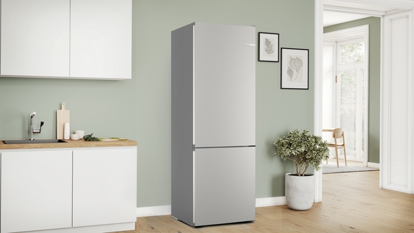 Kühlschrank, Silber, Freistehend, Küchengerät, Hoher Kühlschrank