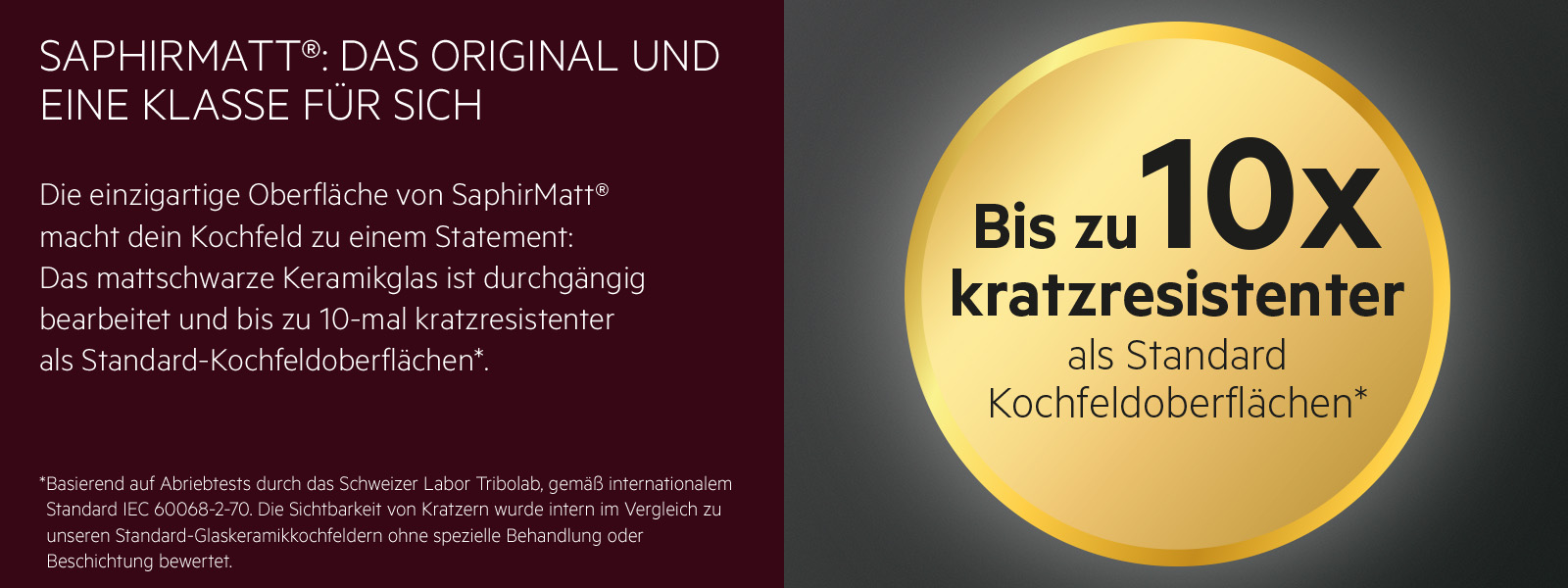 Kochfeld, Kochfeldoberfläche, Keramikglas, Schwarz, Kratzfest