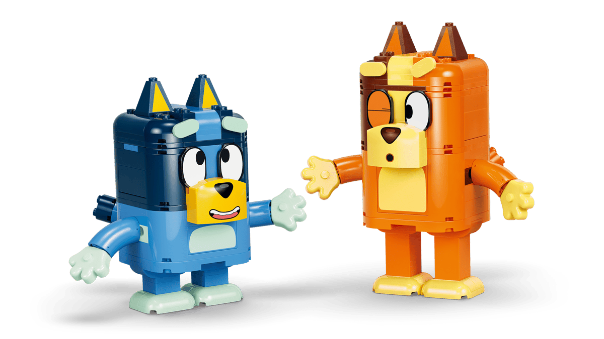 Blueys Familie aus LEGO Steinen
