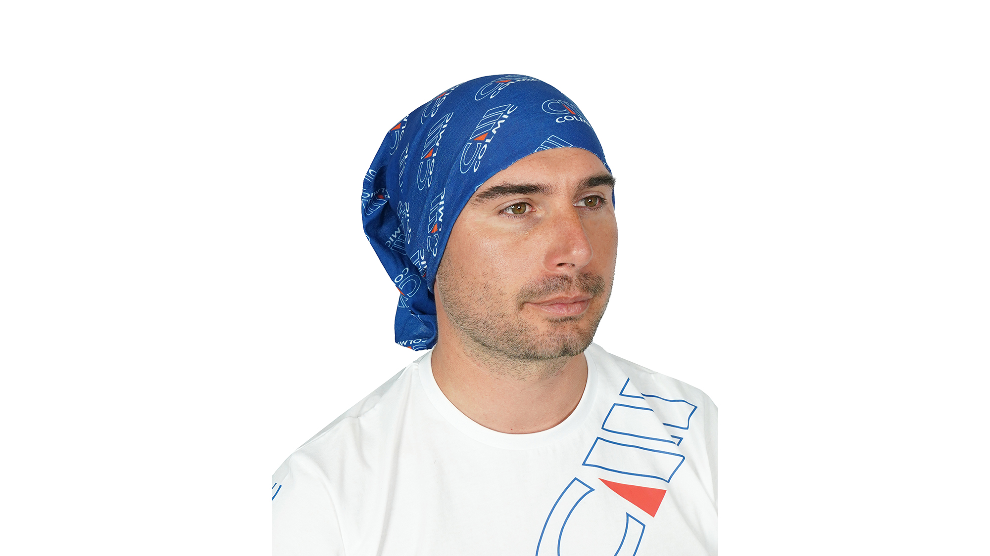 Schwimmkappe, blaue Kappe, Kopfbedeckung, Muster, Material