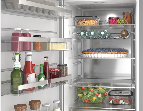 Kühlschrank, Frische Getränke, Früchte, Gemüse, Salate