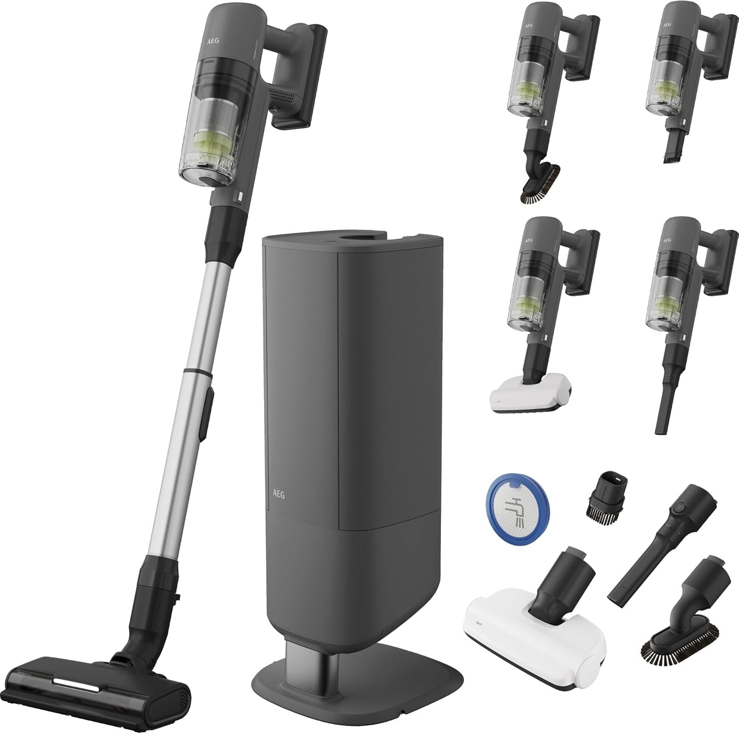 Staubsauger, Akku, Bodenstaubsauger, 2-in-1, Zubehör