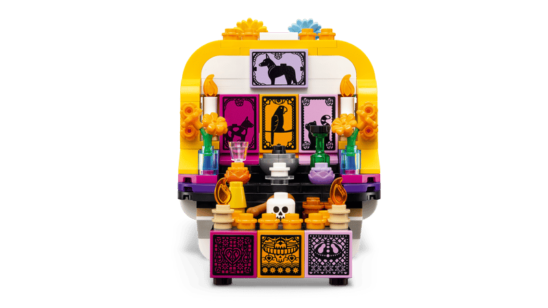 Puppenhaus, Miniatur-Altar, Skull-Dekor, Barockes Schaukasten, Puzzle-Set
