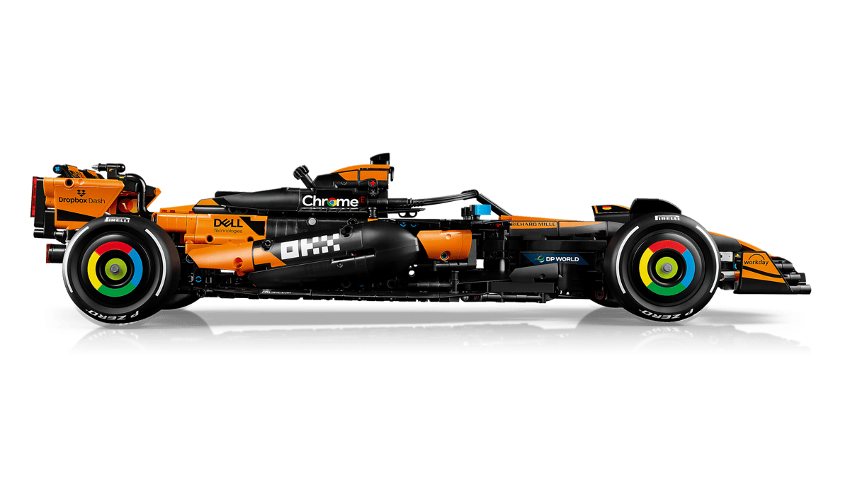 Formelauto, Rennwagen, F1-Auto, Orange Schwarz, Reifen