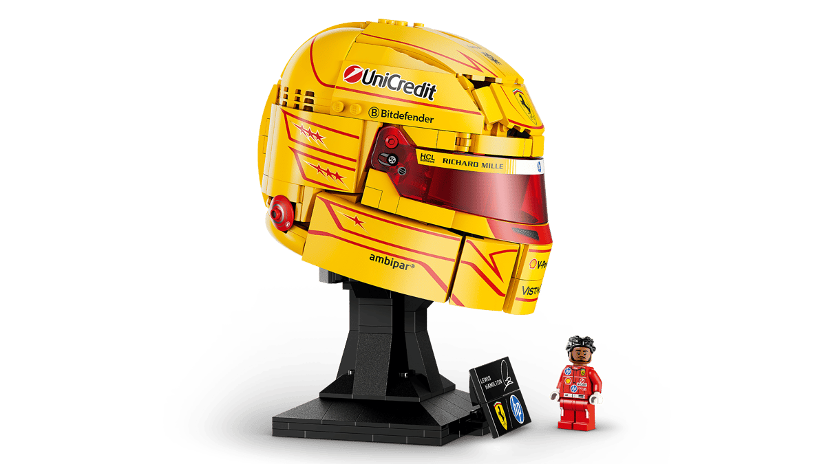 Lego, Helm, Gelb, Visier, Standfuß