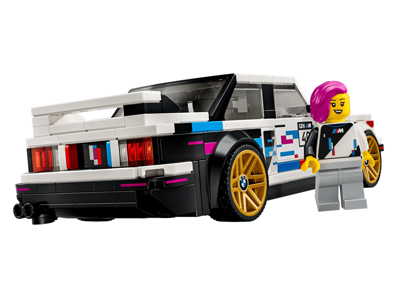 LEGO, Modellauto, BMW, Rennwagen, Minifigurine