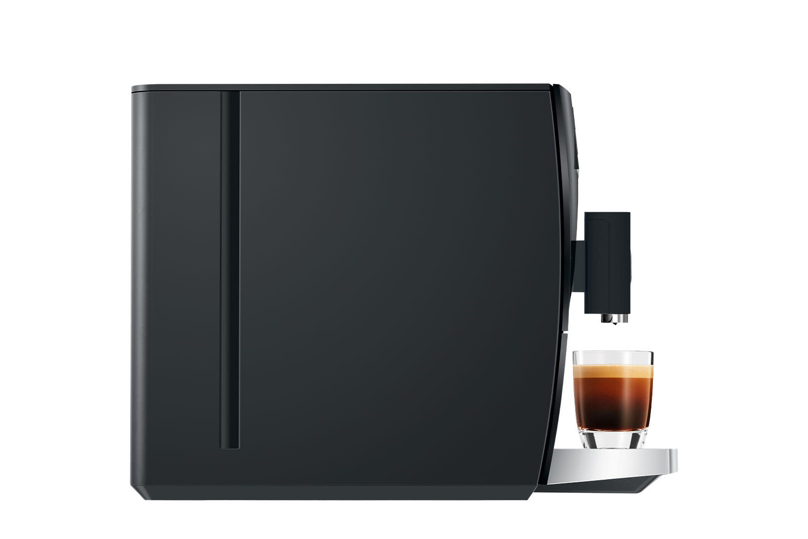 Kaffeemaschine, Espresso-System, Kaffeeauslauf, Schwarz, Tassenablage