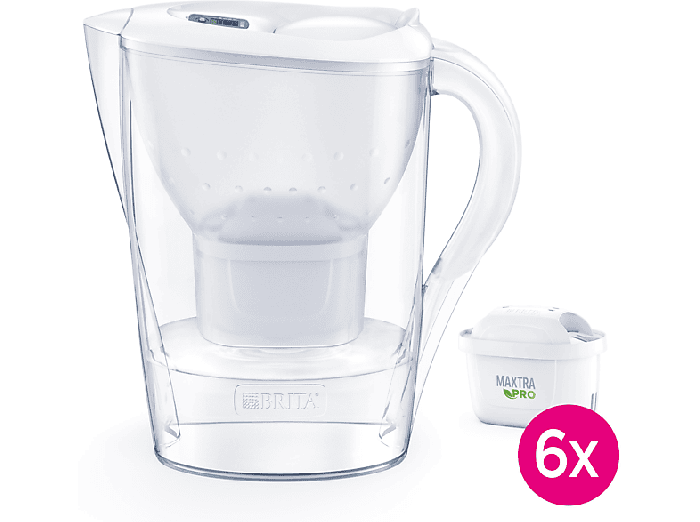 Wasserfilter, Karaffe, Wasserkanne, Filterkartusche, Brühenhalterung