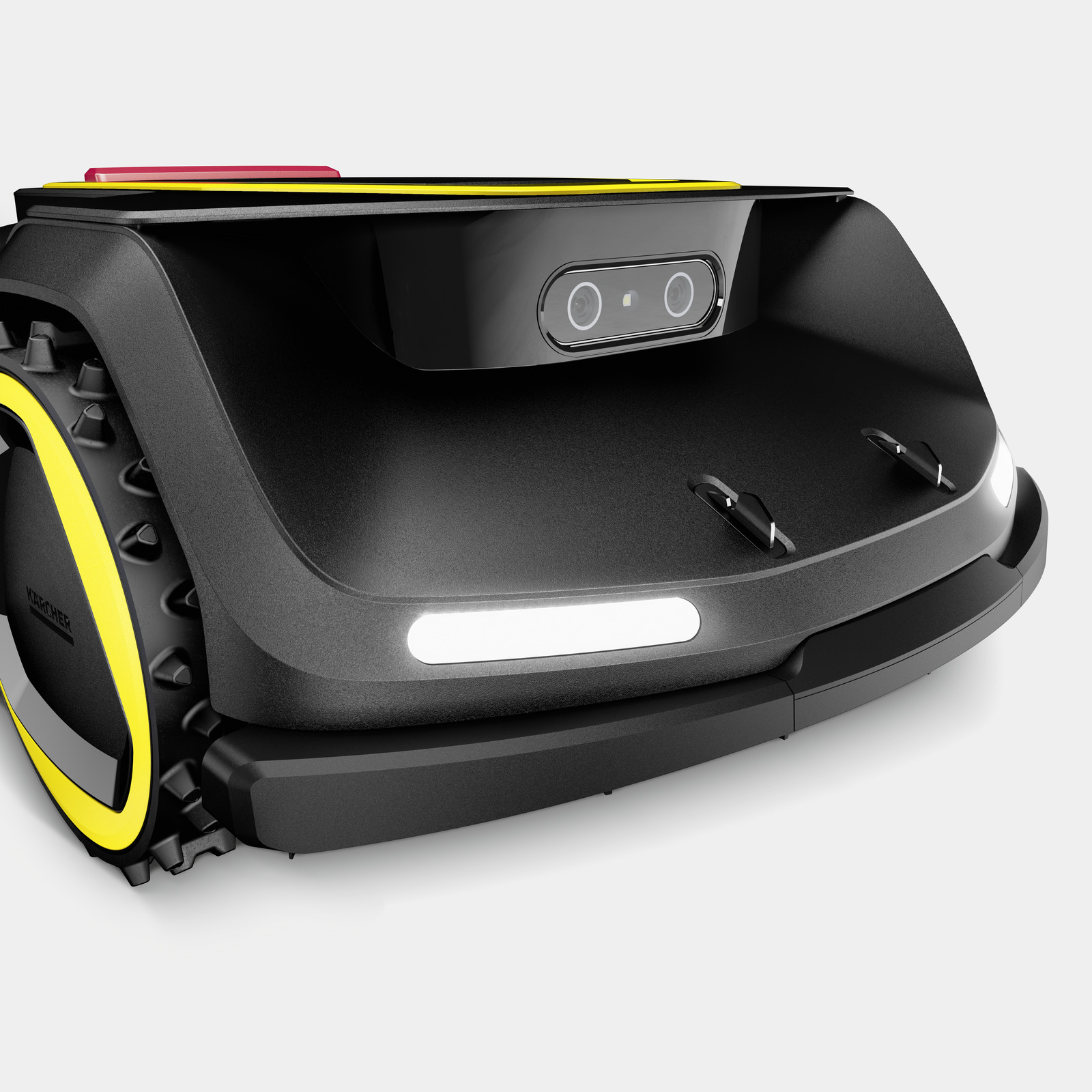 Rasenmäher, Roboter, Gummi-Räder, Ladefläche, Frontkamera
