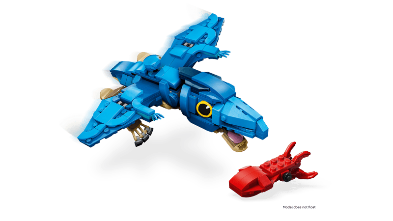 LEGO, Drachenflugzeug, Blaues Flugzeug, Spielzeugflugzeug, Bausteinmodell