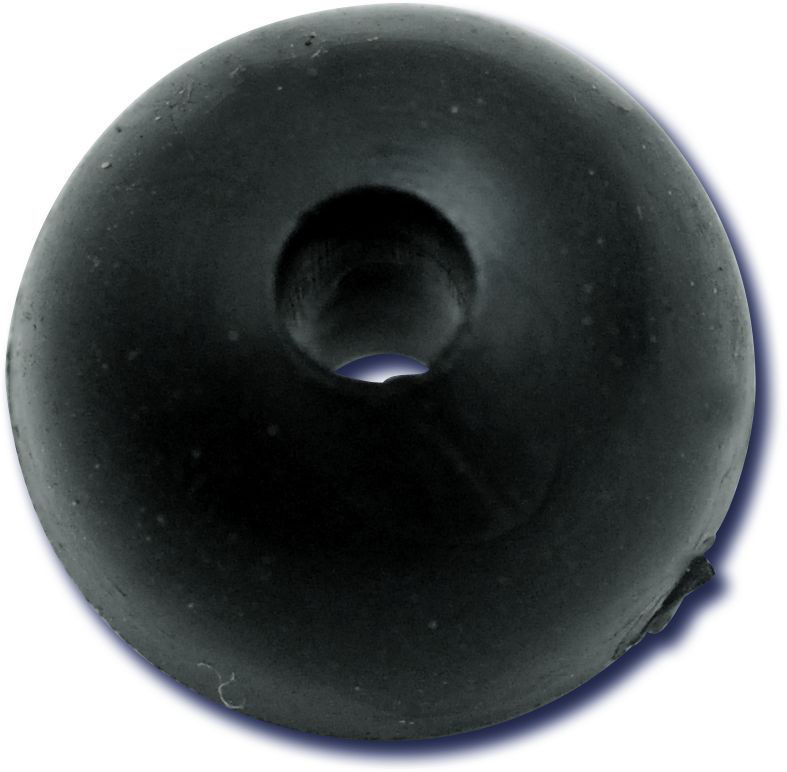 Black Cat Rubber Shock Bead 10Stück d10mm Black Cat Rubber Shock Bead 10Stück d10mm