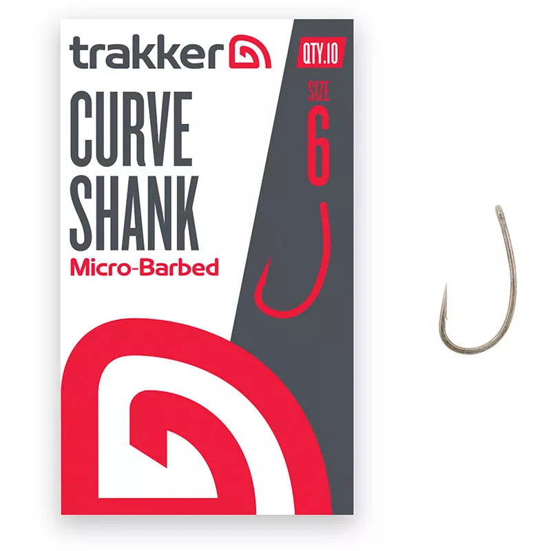Curve Shank Hooks Size 6 (Micro Barbed) (227110)