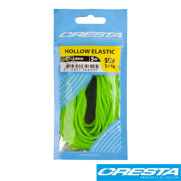 Hollow Elastic Fluo Green 2,6mm Hollow Elastic Fluo Green 2,6mm