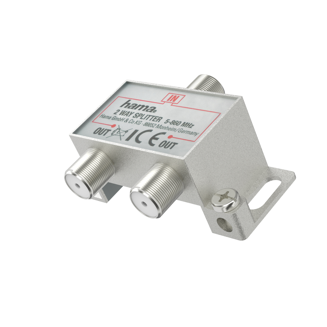 Breitband-Kabelverteiler, 2-fach (205230) Breitband-Kabelverteiler, 2-fach (205230)