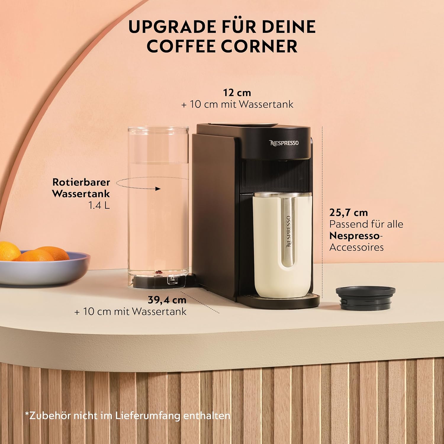 Kaffeemaschine, Nespresso, Wasserbehälter, Kapselmaschine, Kaffeezubehör