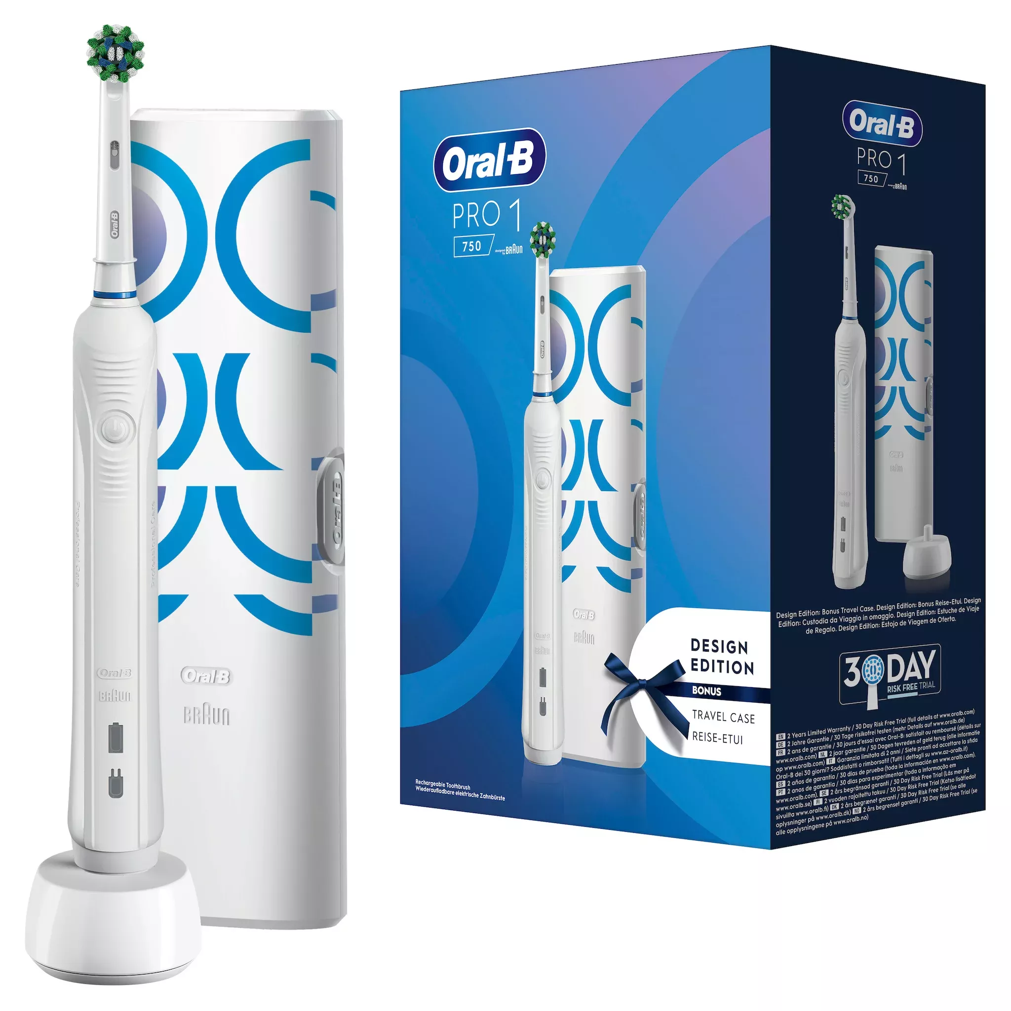 Pro 1 750 White mit Reiseetui Design Edition Pro 1 750 White mit Reiseetui Design Edition