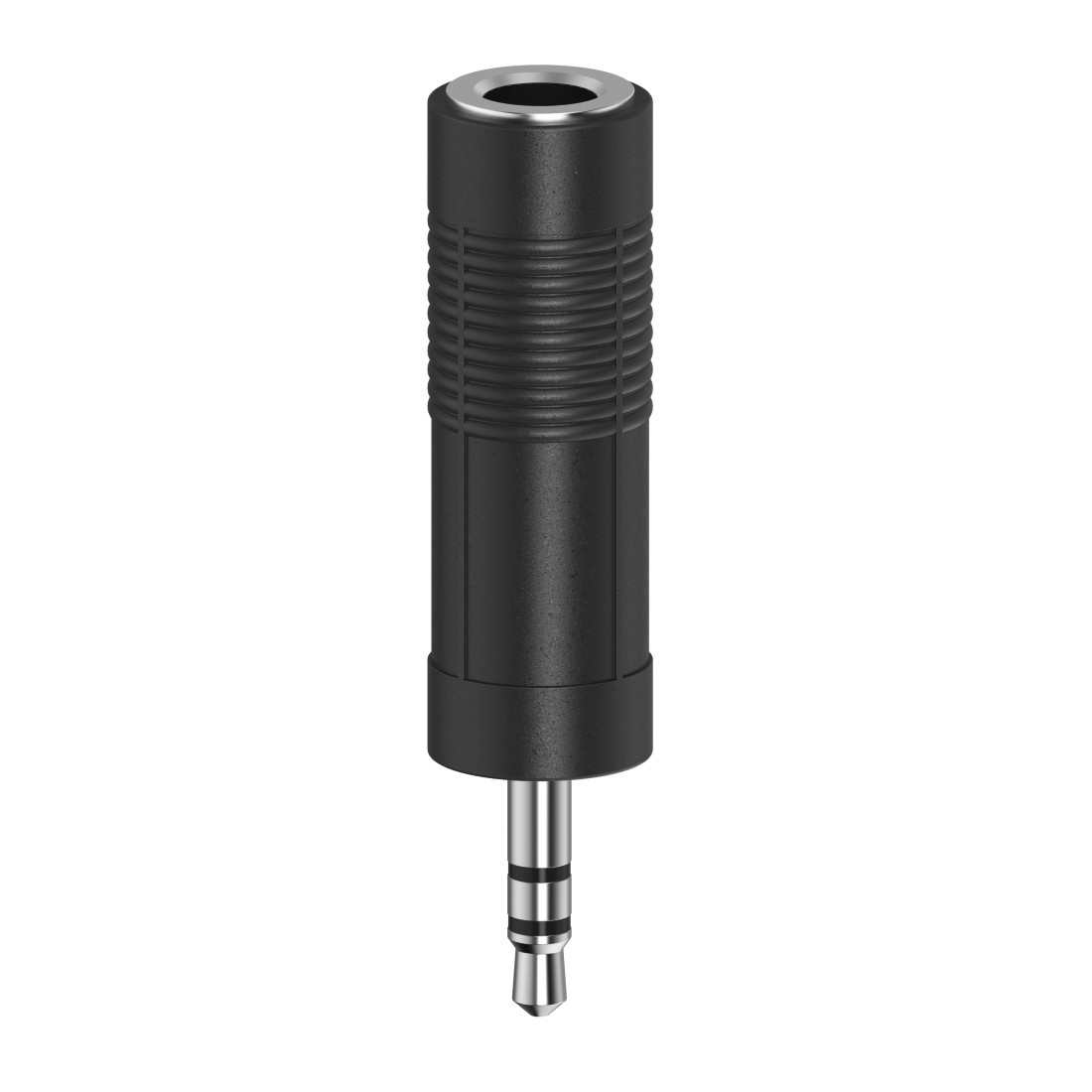 Audio-Adapter, 3,5-mm-Klinken-Stecker - 6,3-mm-Klinken-Kupplung, Stereo (205196)