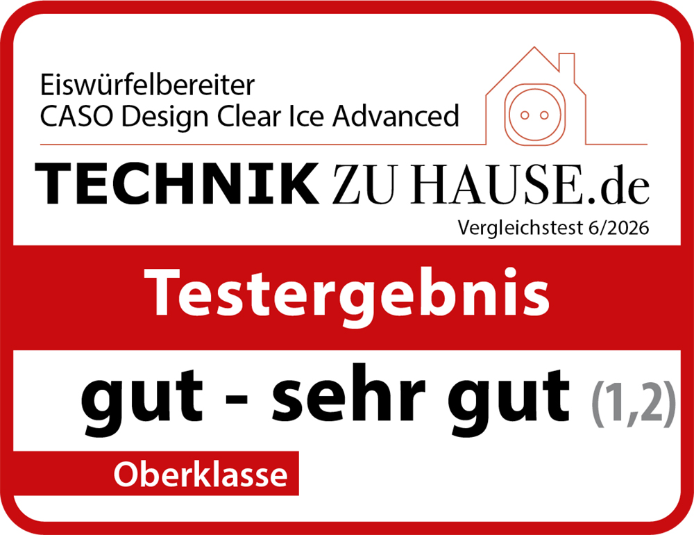 Eiswürfelbereiter, CASO Design, Clear Ice, Advanced, Testbericht