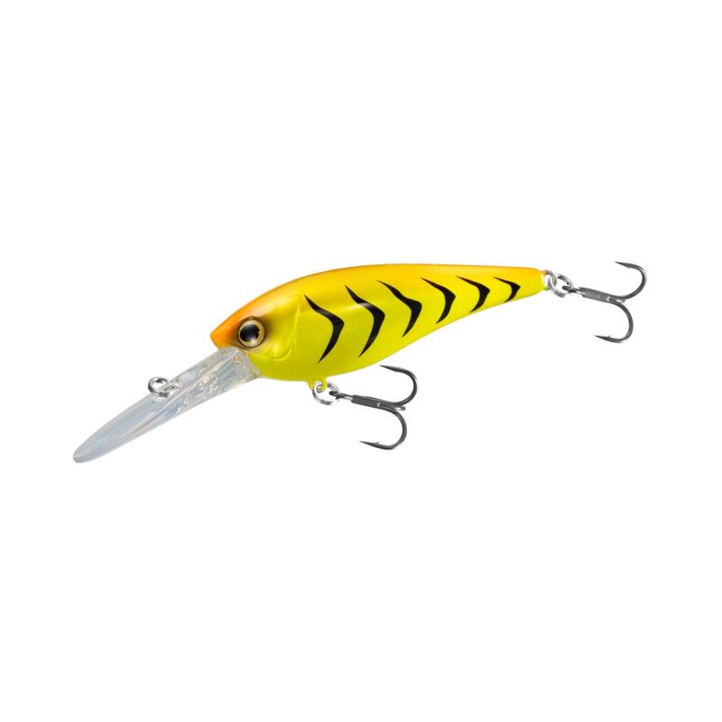 Angler lure, Kunstköder, Gelb, Stachel-Tiger Muster, Haken mehrfach