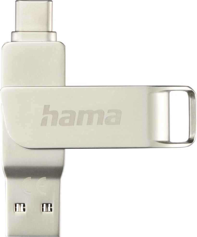 USB-Stick C-Rotate Pro, USB-C USB 3.2 Gen1, 128GB, 100MB/s, Silber