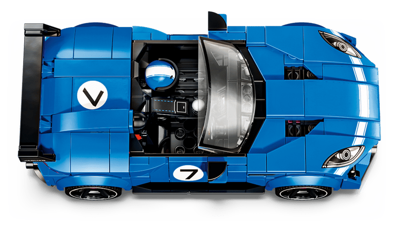 Lego Auto, Rennwagen, Sportwagen, Blau, Offenes Cockpit