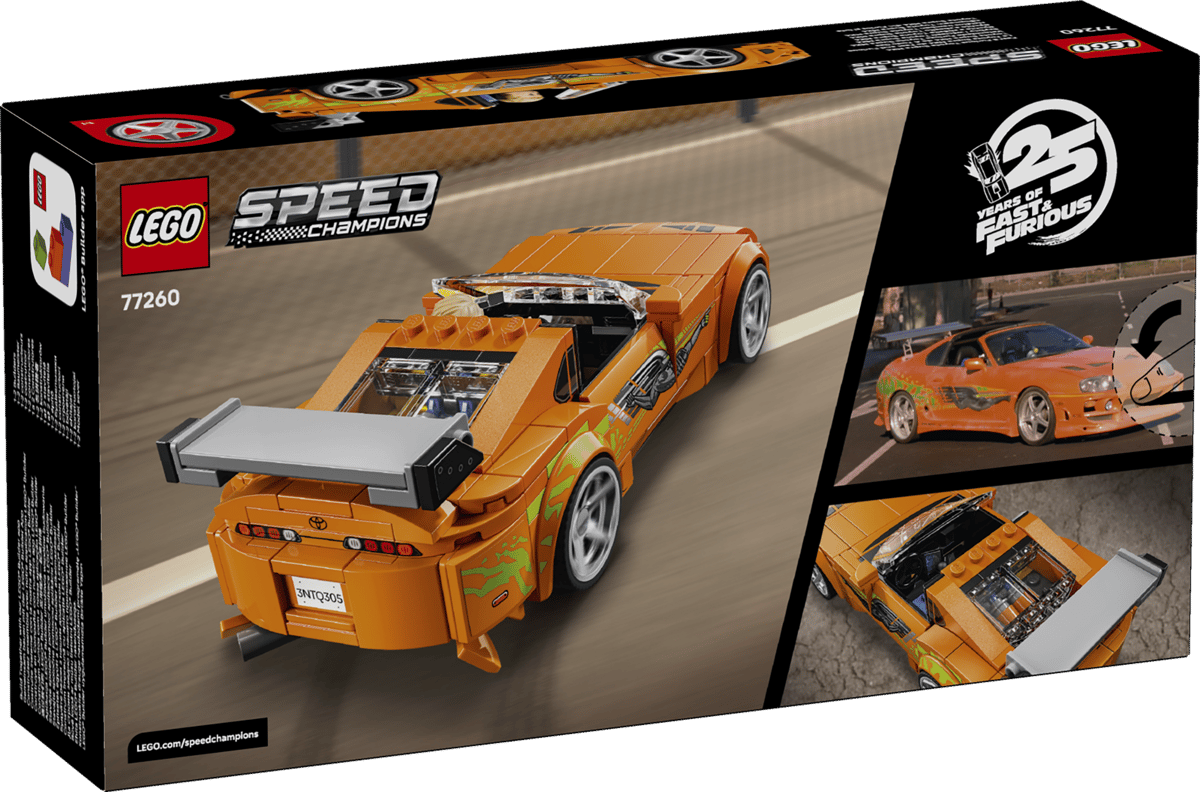 Lego, Speed Champions, Auto, Orange car, Spoiler