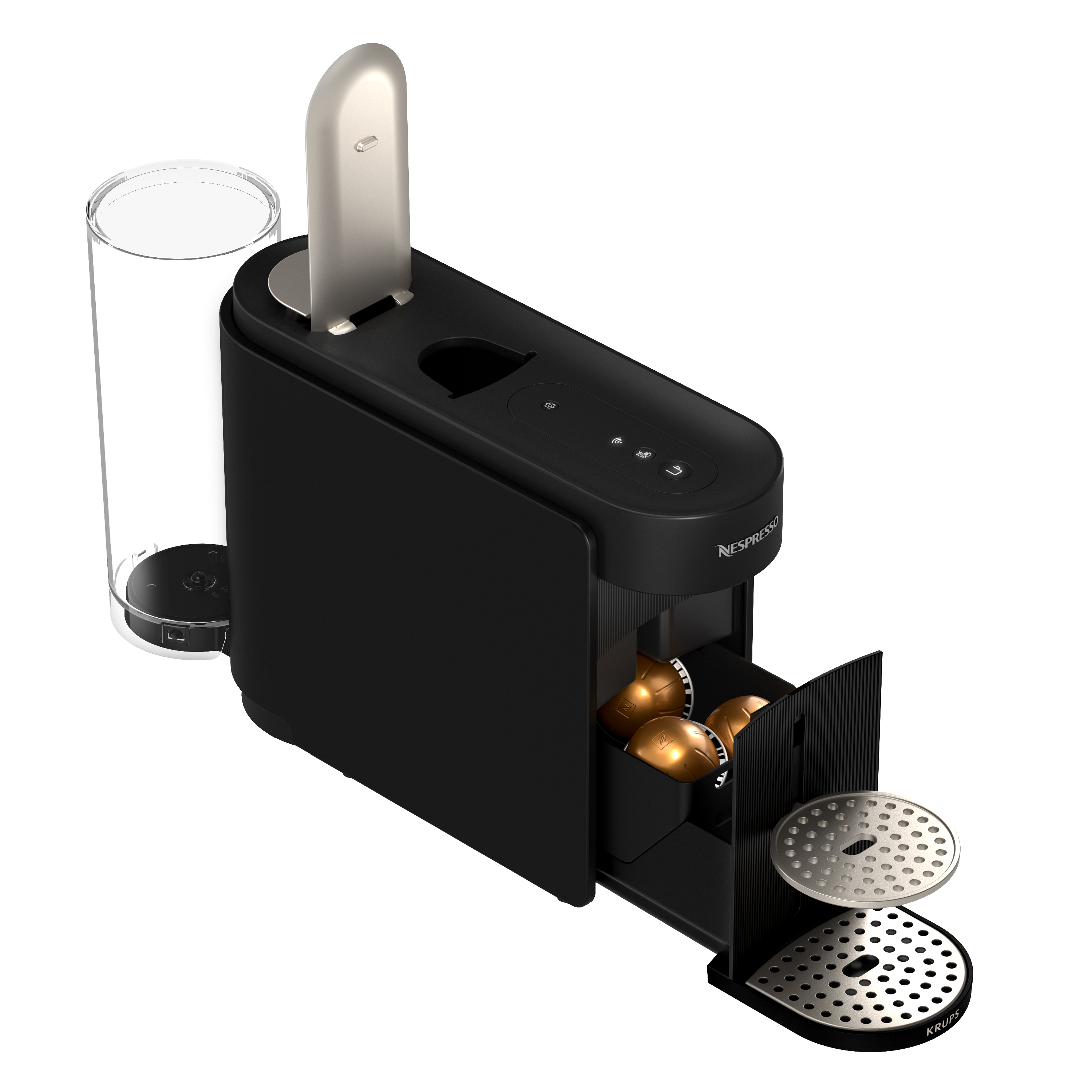 Kaffeemaschine, Kapselmaschine, Kaffeeautomat, Kapseln, Farbton schwarz