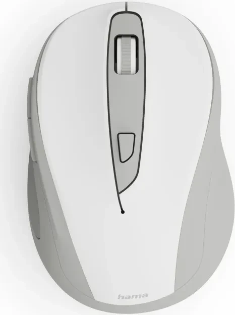Funkmaus WM-400, ergonomisch, optisch, 6 Tasten, ohne Klickgeräusch, Weiß