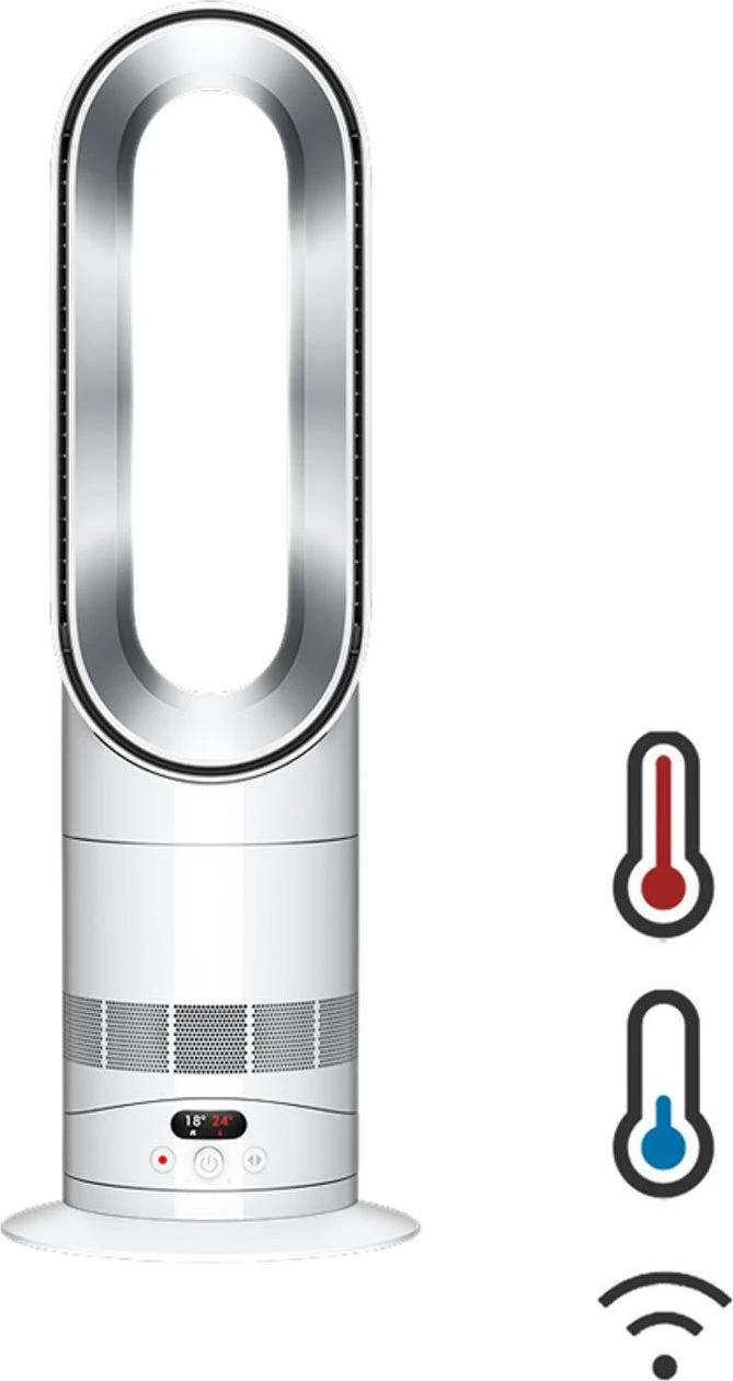 AM15 Heizlüfter (Hot + Cool HF1) weiß/silber