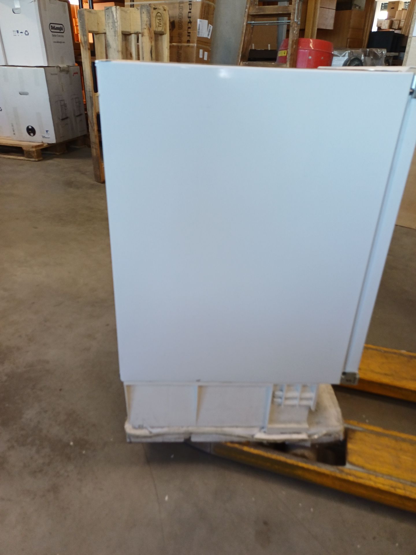 appliance, weiß, Schrank, freistehend, kartonboxe