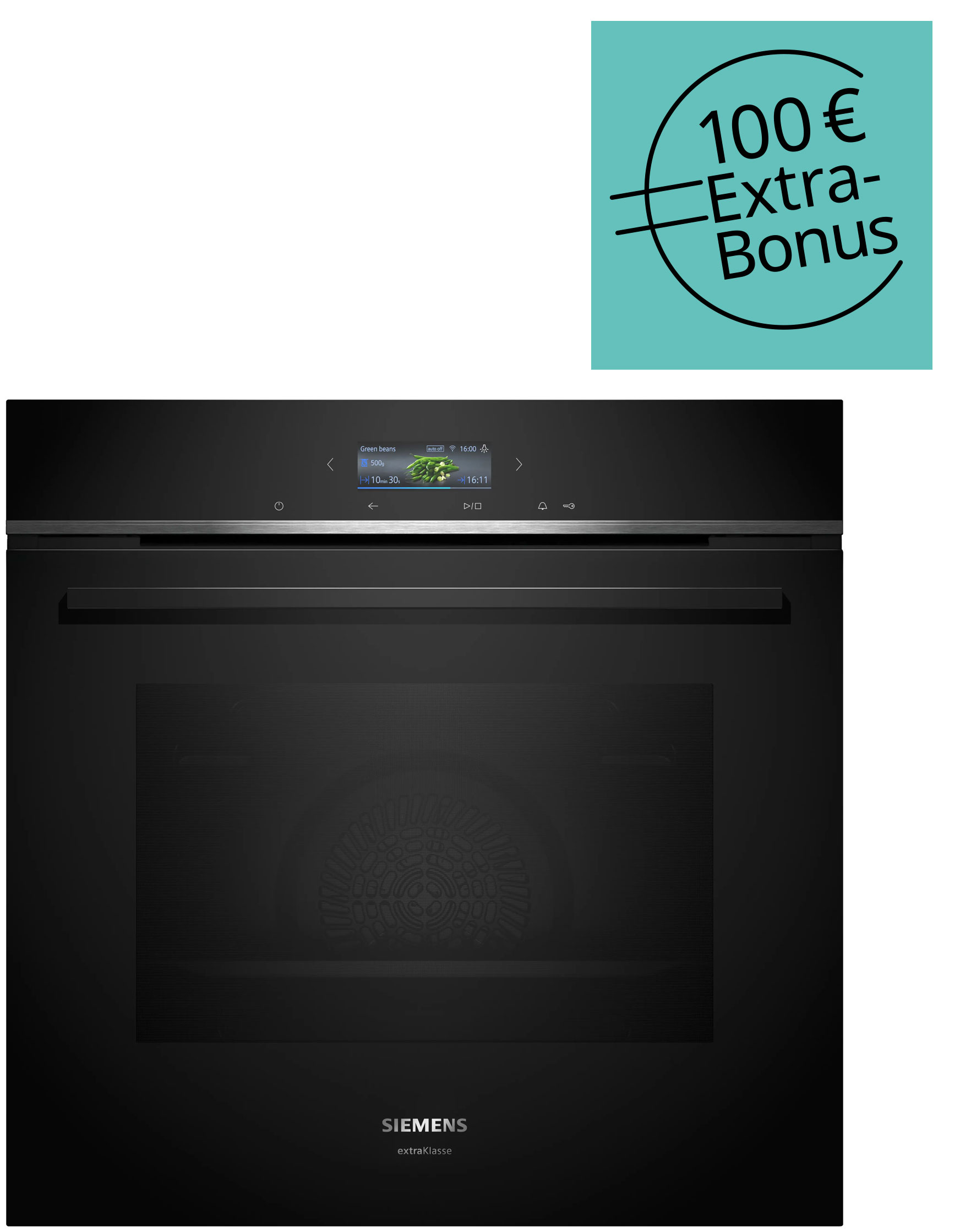 Backofen, Elektrobackofen, Schwarz, Touchscreen, Siemens
