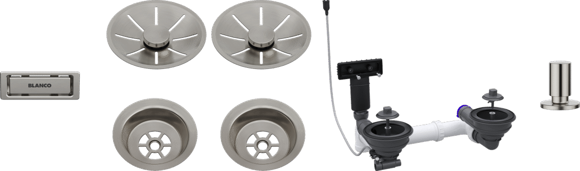 Ablg Set 2x3,5Zoll mAfb InFino satin platinum