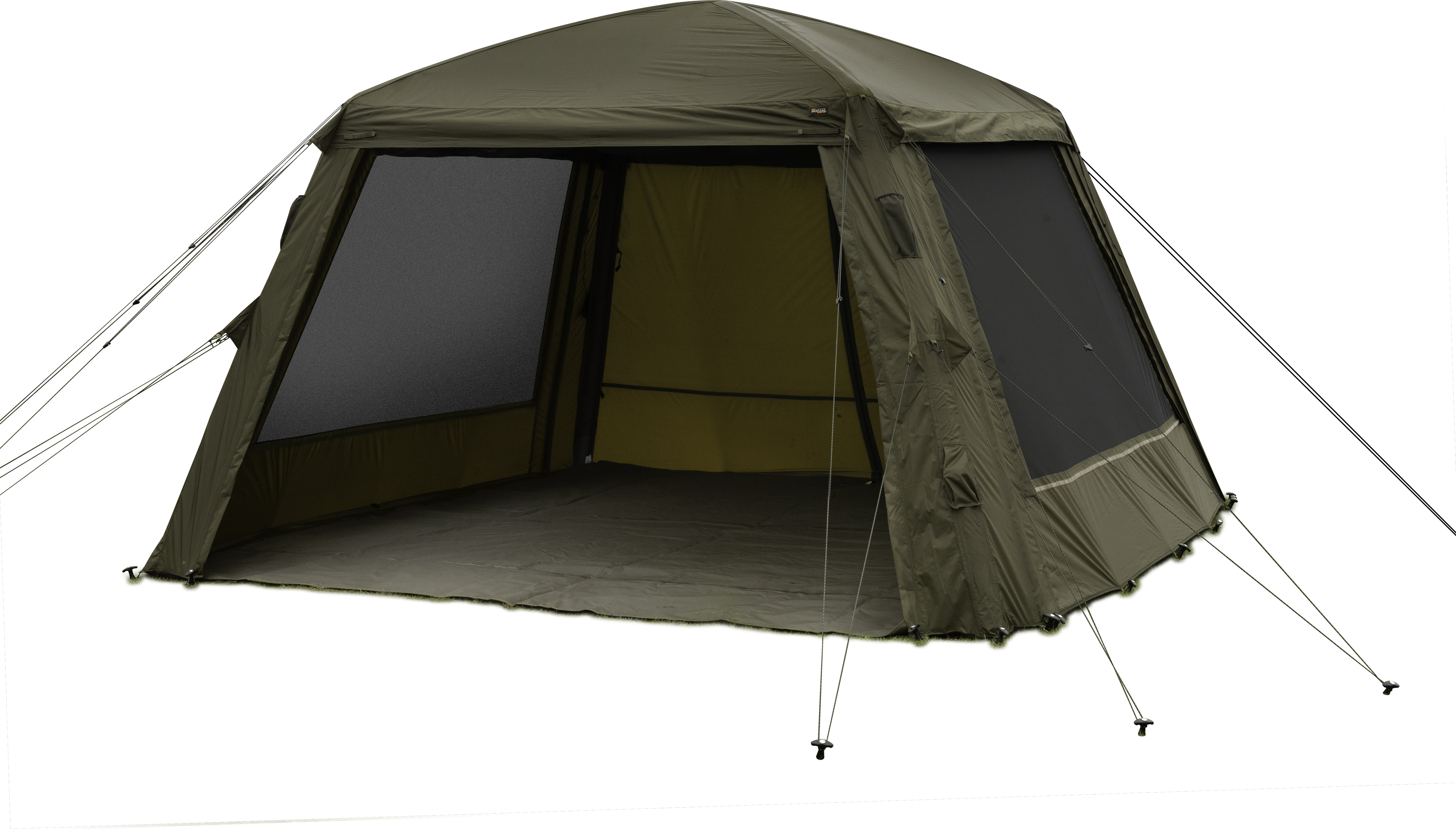 Zelt, Campingzelt, olivgrün, Außenzelt, Großes Innenraum